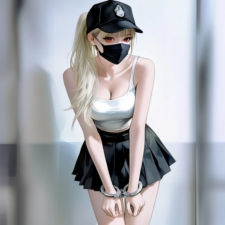 무전취침범에게 수갑을 채웠다.