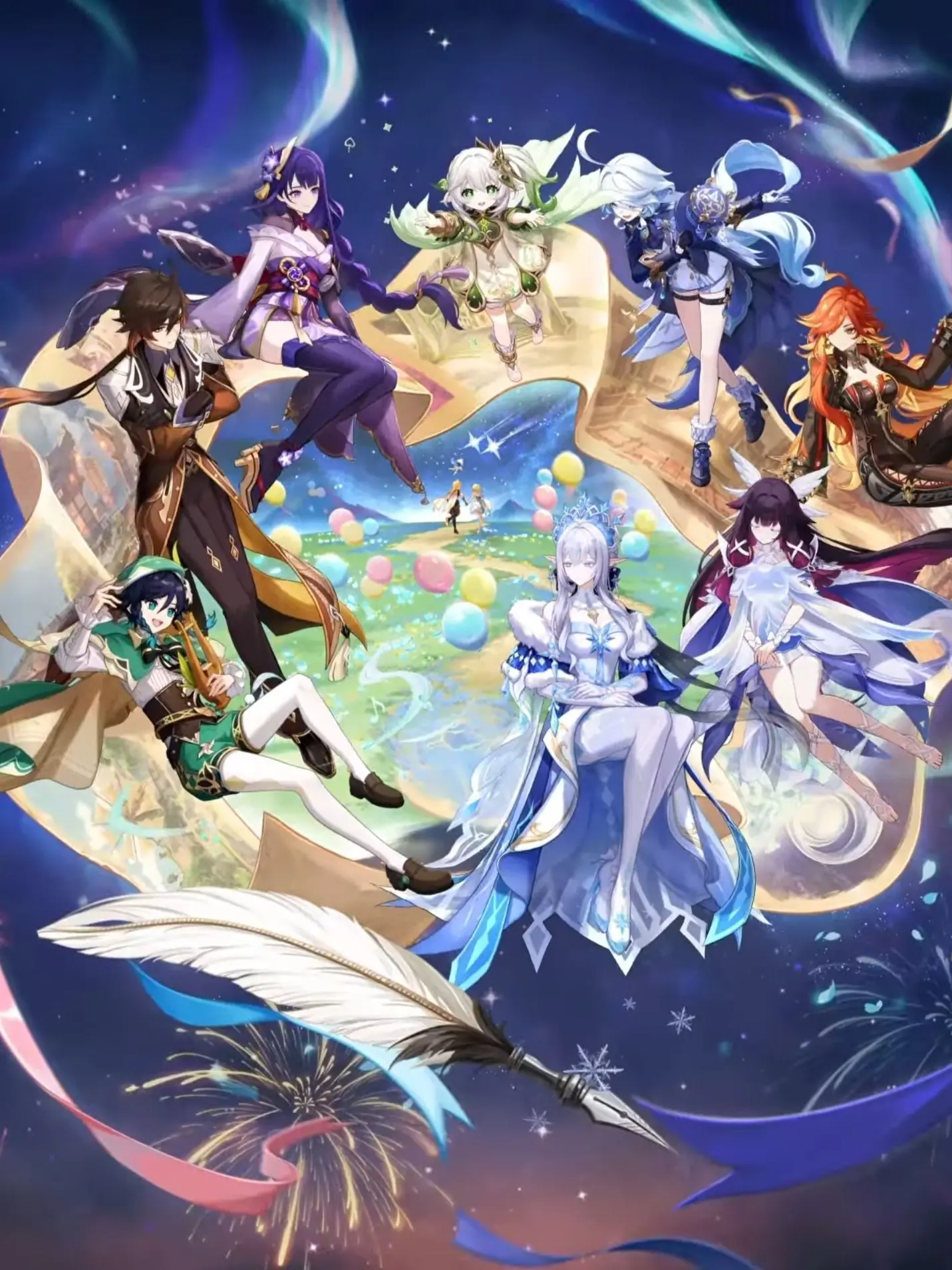 Hika_is_Best_illution_angel의 원신 8신 + 앨리스 니콜 라인도티르