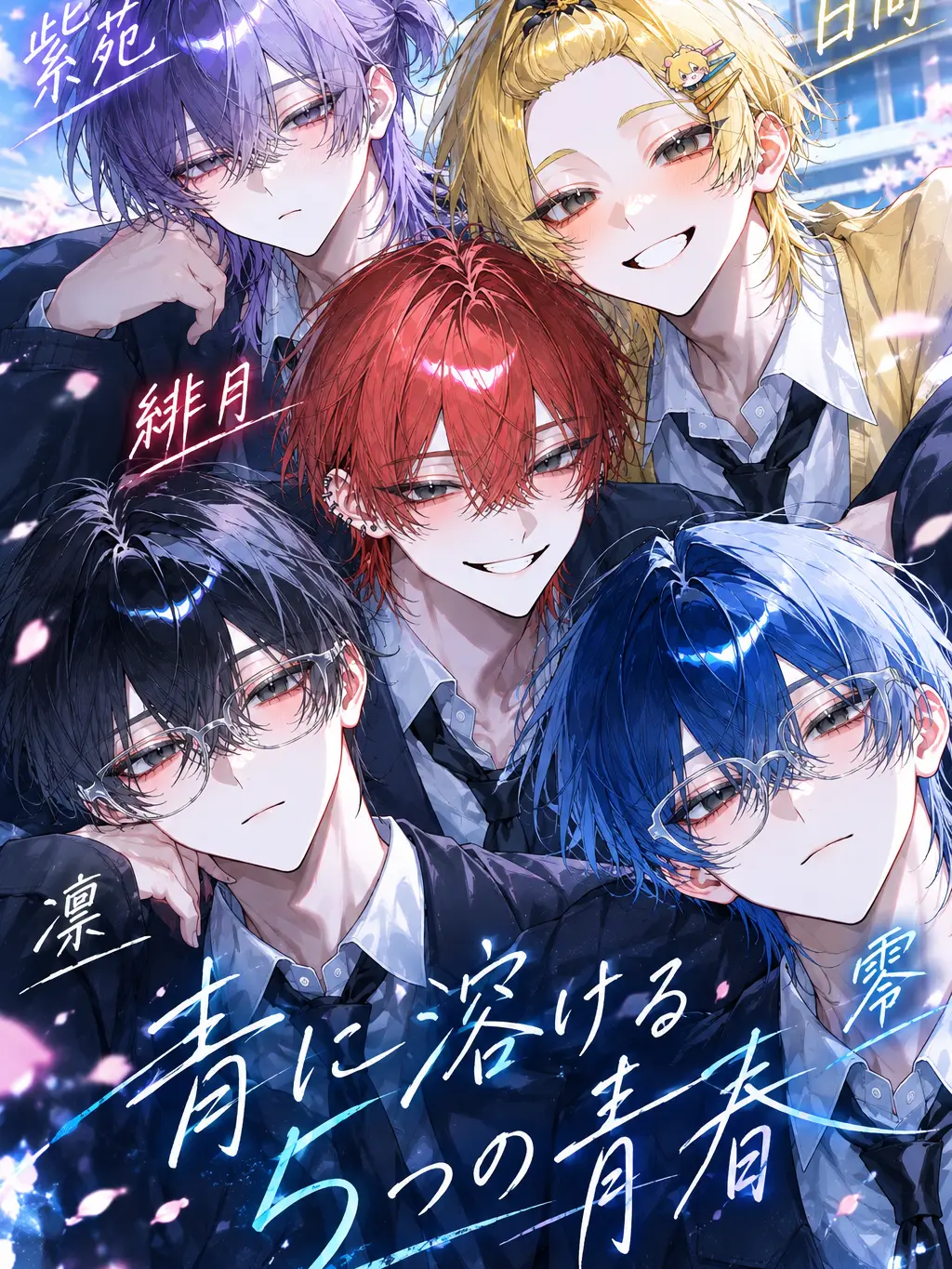 purin_852의 青に溶ける5つの青春