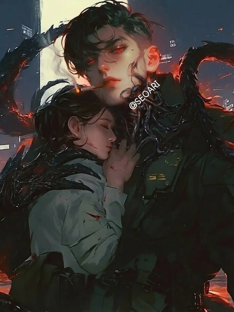 Seoari의 인류의 적이 되어버린 촉수좀비 남편