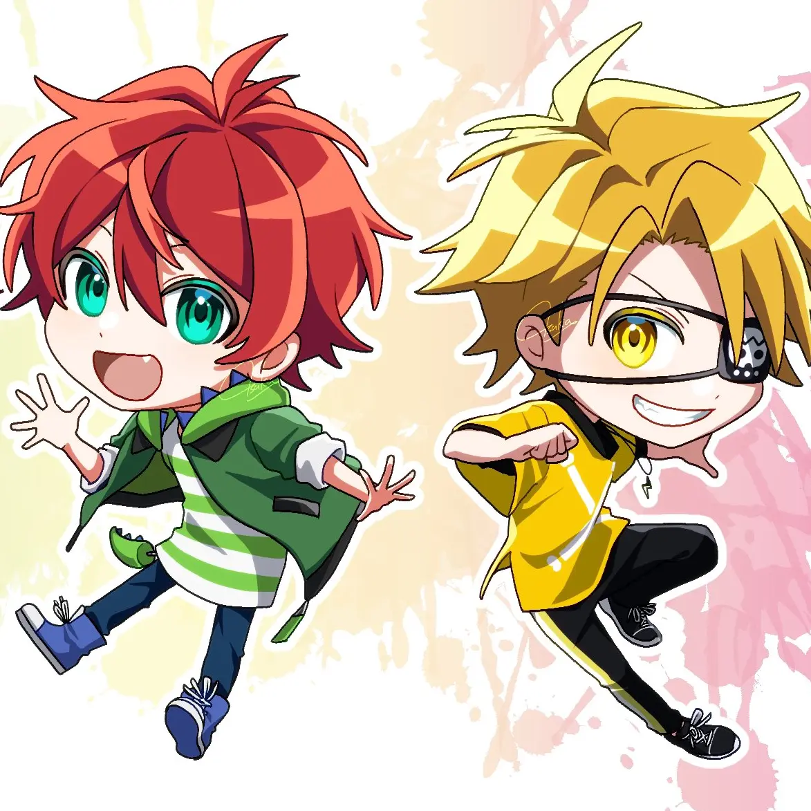 Ame.Pichirisu의 いつもイチャイチャしてる二人組(🦖⚡)