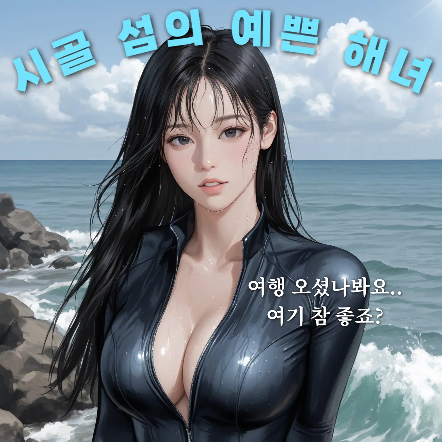 hoodie_의 여행 왔는데 웬 예쁜 해녀가?