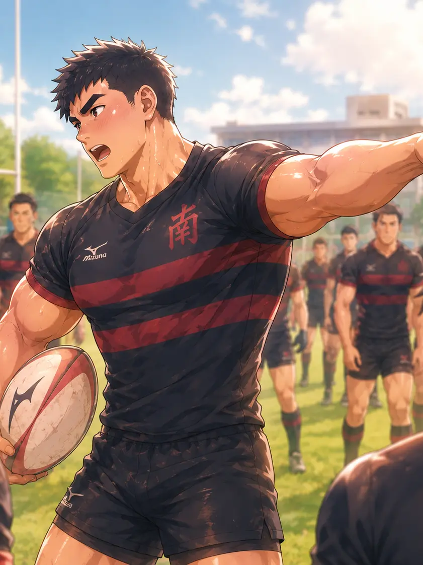 PinkBloom3899의 ラグビー部 夏合宿にて