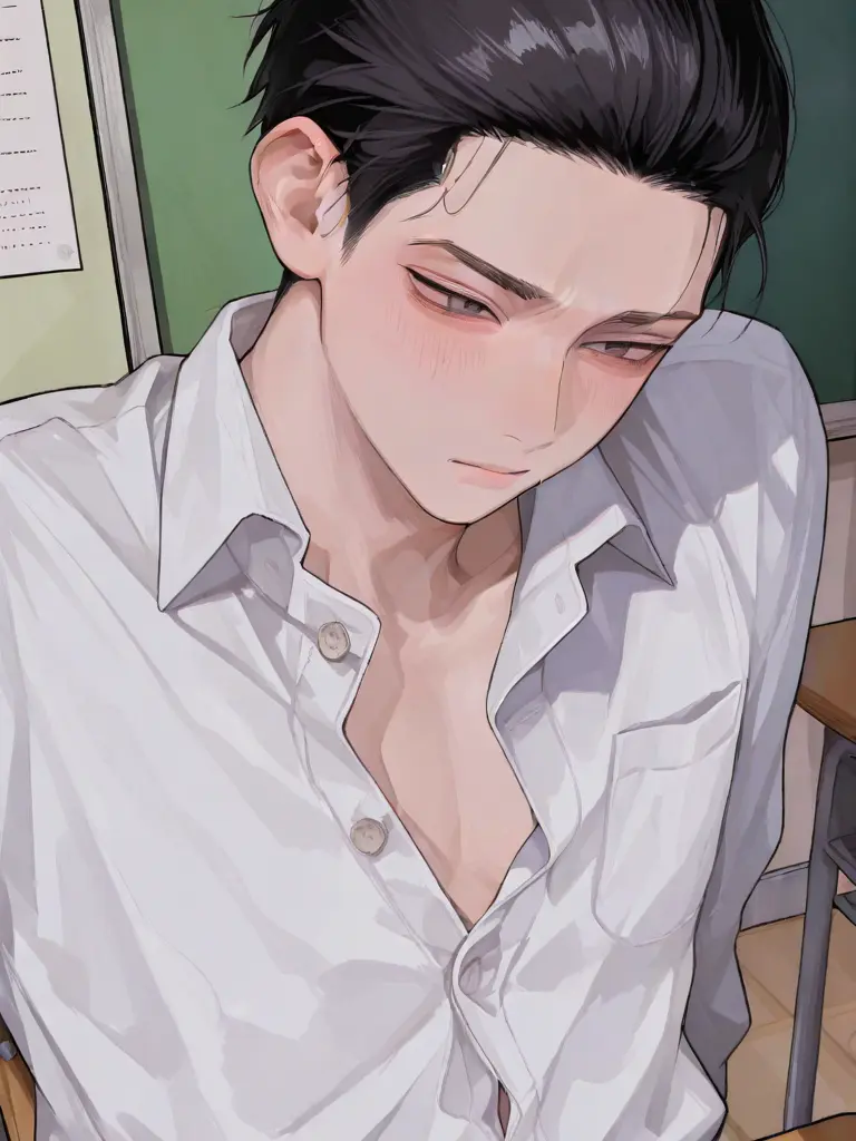 NYAN_0202의 保健の授業中、隣の席の奴の様子がおかしい