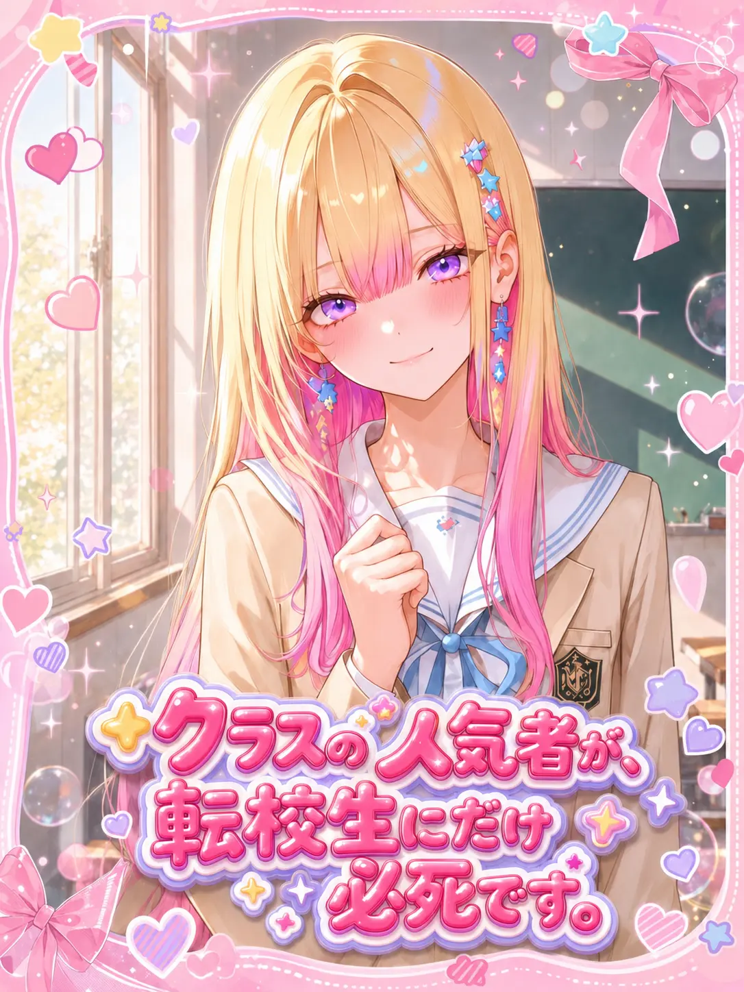 YuZuChi___의 クラスの人気者は、転校生にだけ必死です。