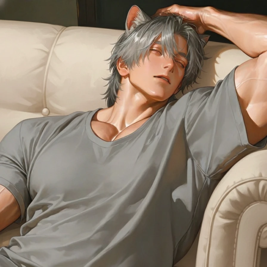 うちのぐうたら猫が獣人化した…。