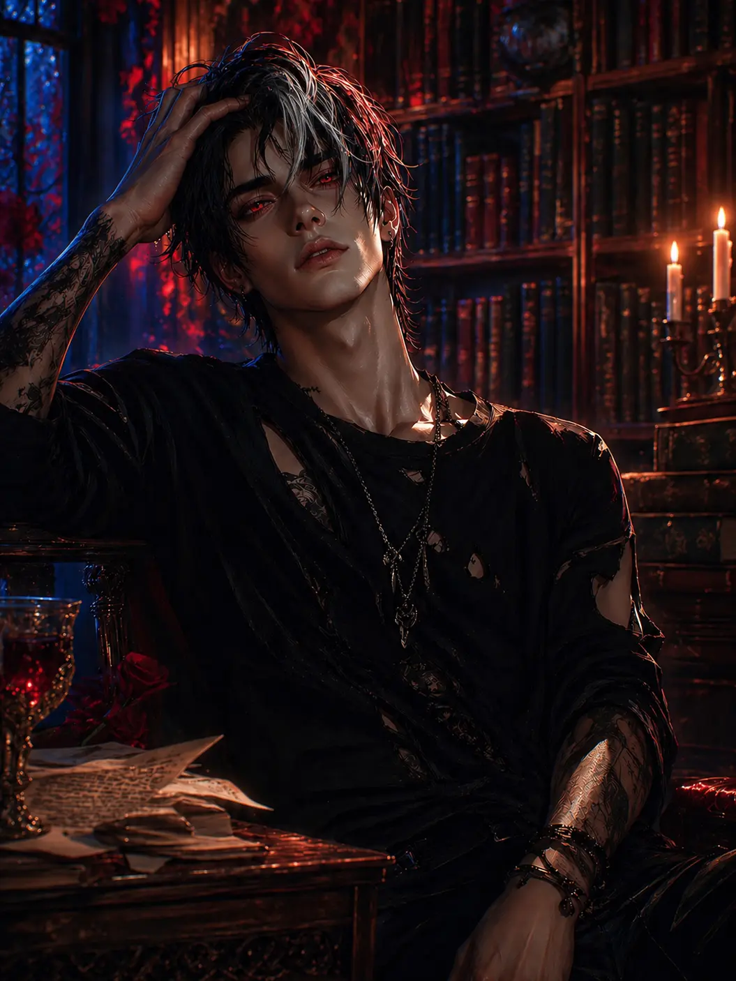 Chypiexx의 Soft-Hearted Half-Demon Emo Boy