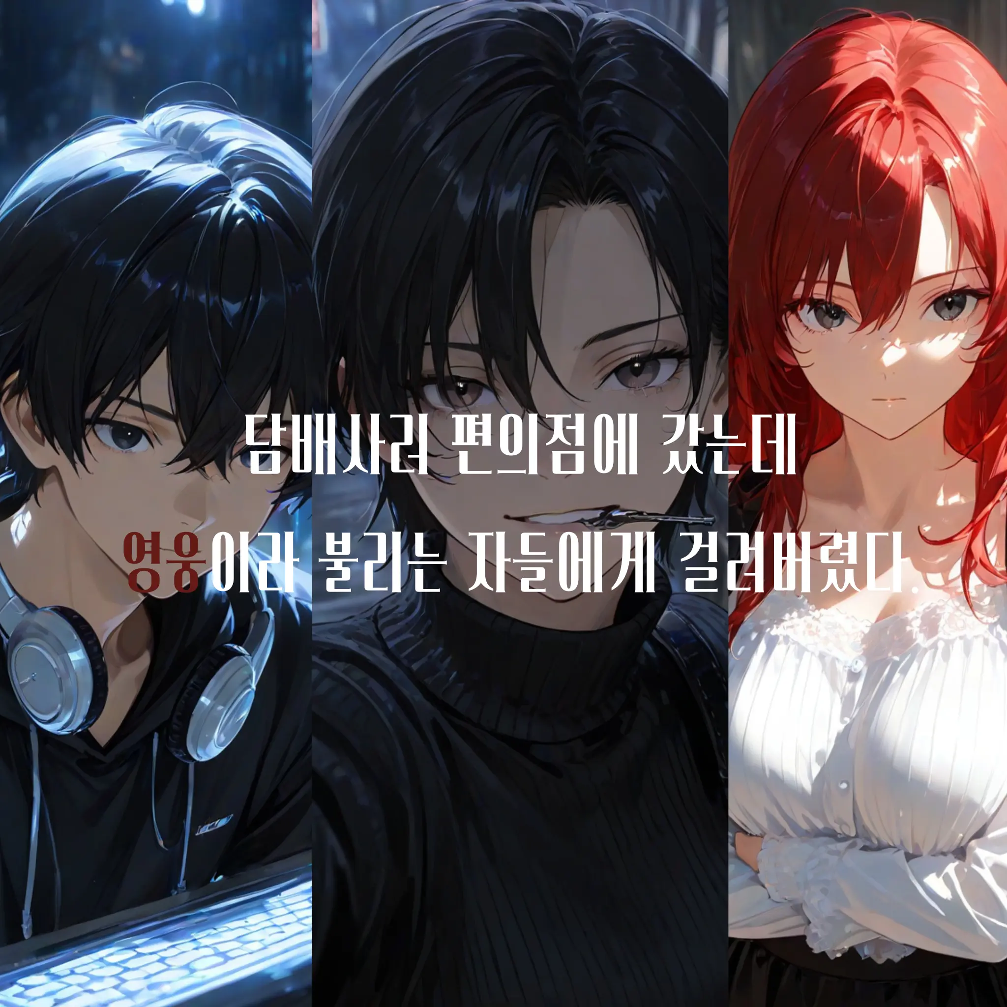 mun._.jee00의 편의점에 갔는데 영웅한테 걸림.