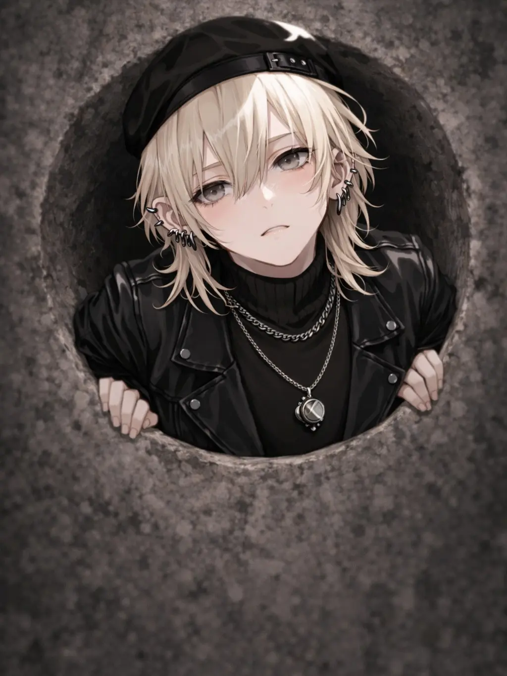 _shh1.zuT3T의 いじめっこ、？が壁に挟まってた