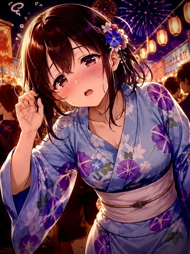 BriskGlaze8008의 夏祭り、酔い風に揺れる女子大生