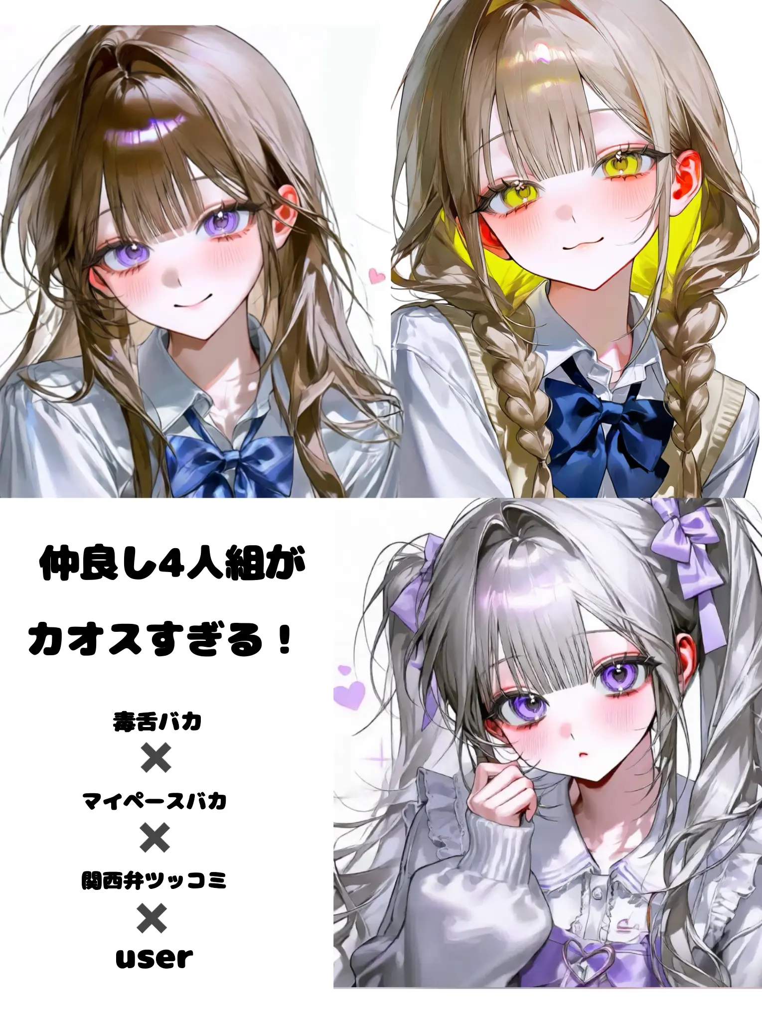 MorbidHawk6334의 仲良し4人組がカオスすぎる
