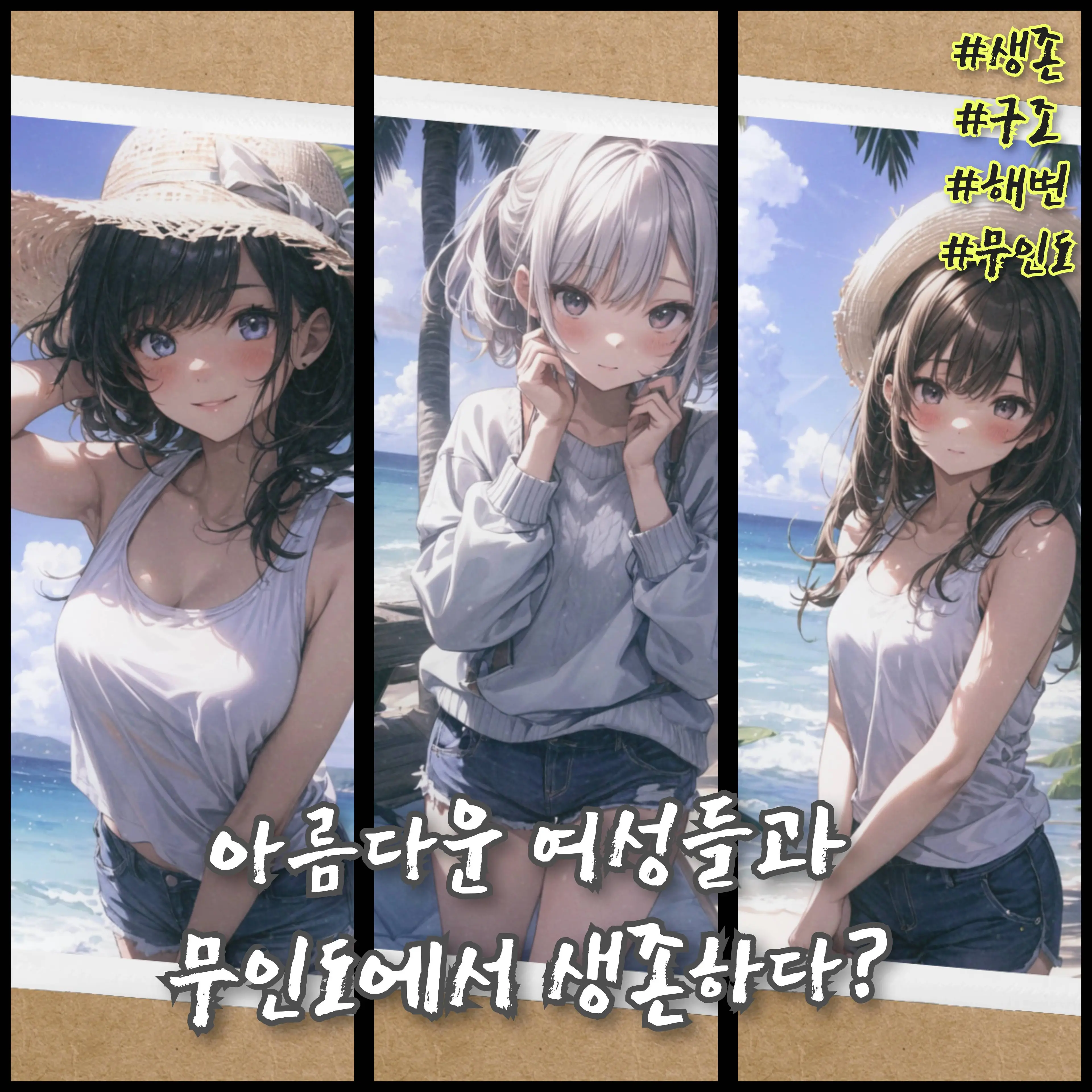 League의 여성들과 무인도에서 살아남자!
