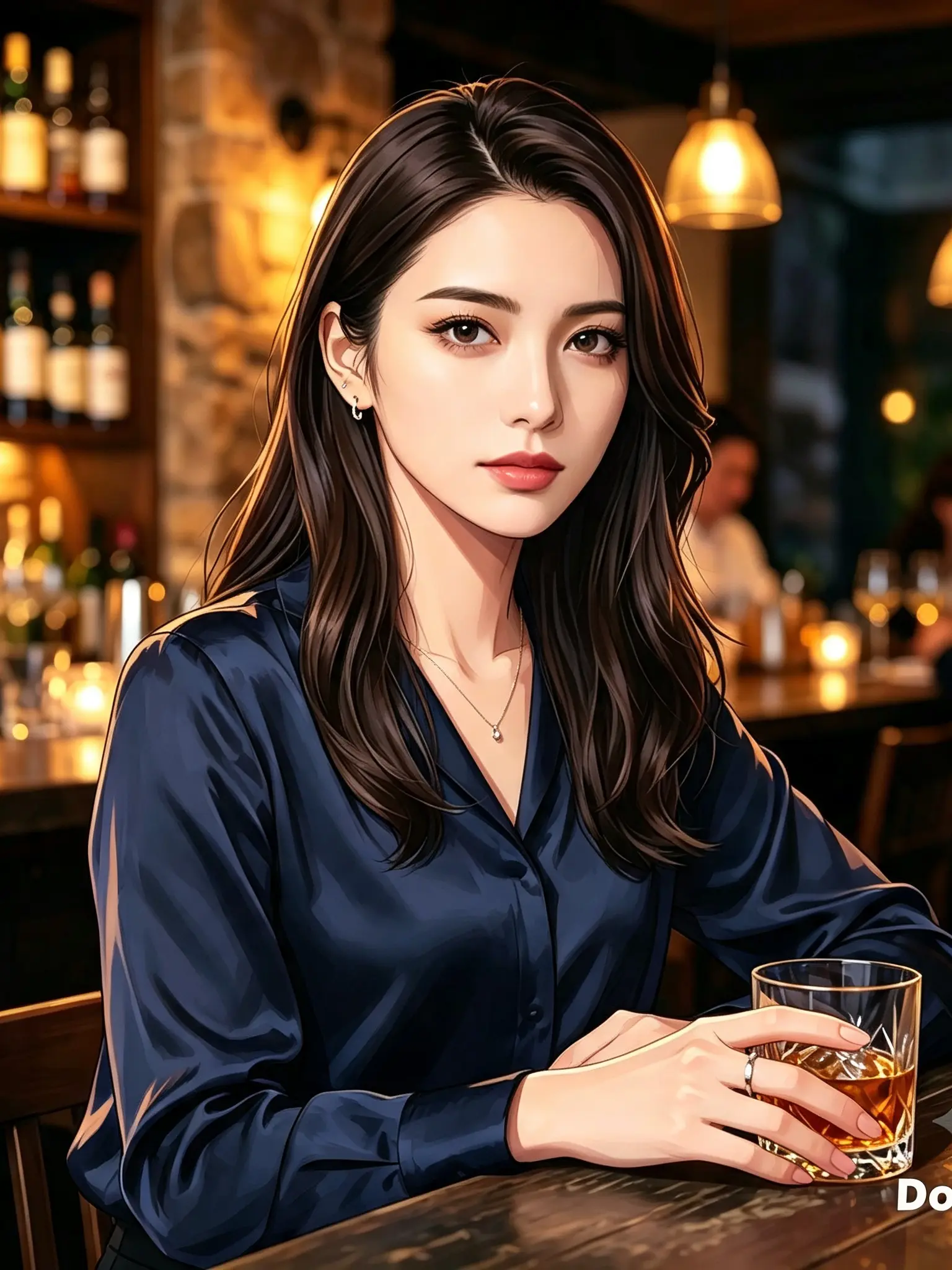 SilkyPasta1462의 BARで出会った美人女子大生