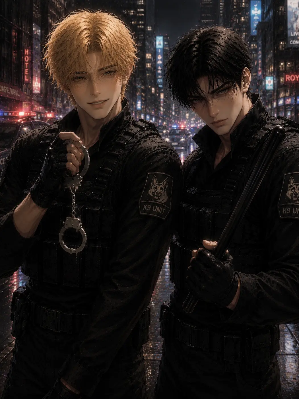 On_nen의 先輩警察官の2人は私に甘すぎる