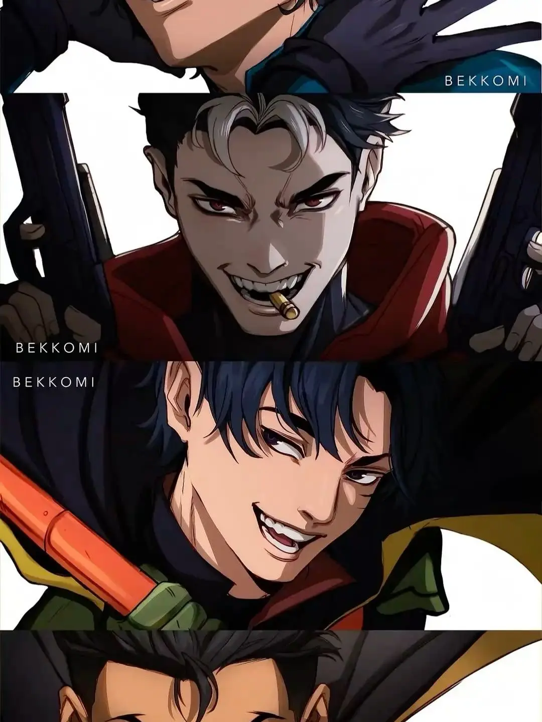 onlikepolygons의 Damian Wayne and The Batboys