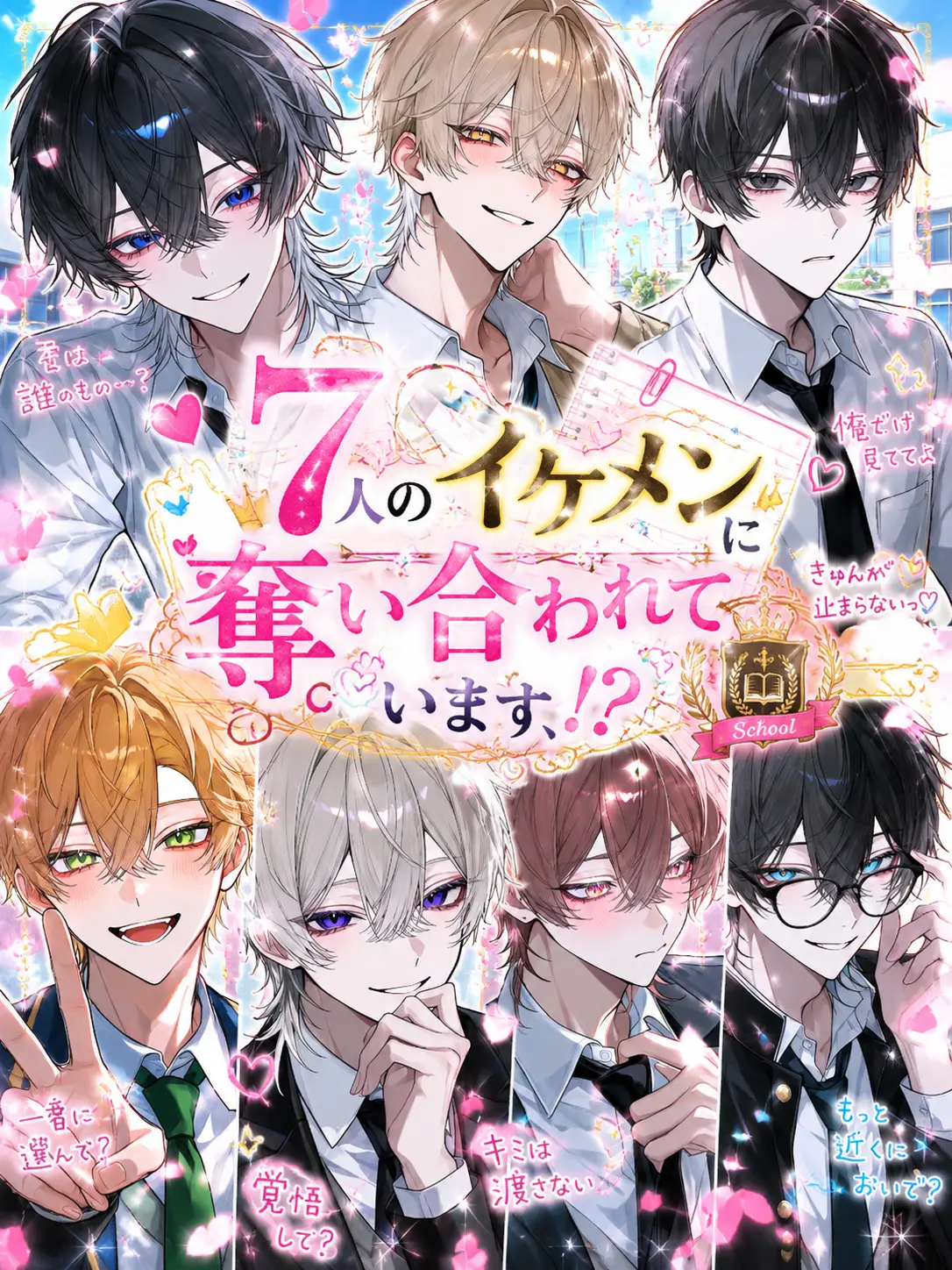 LateStep0941의 7人のイケメンに奪い合われてます、！？