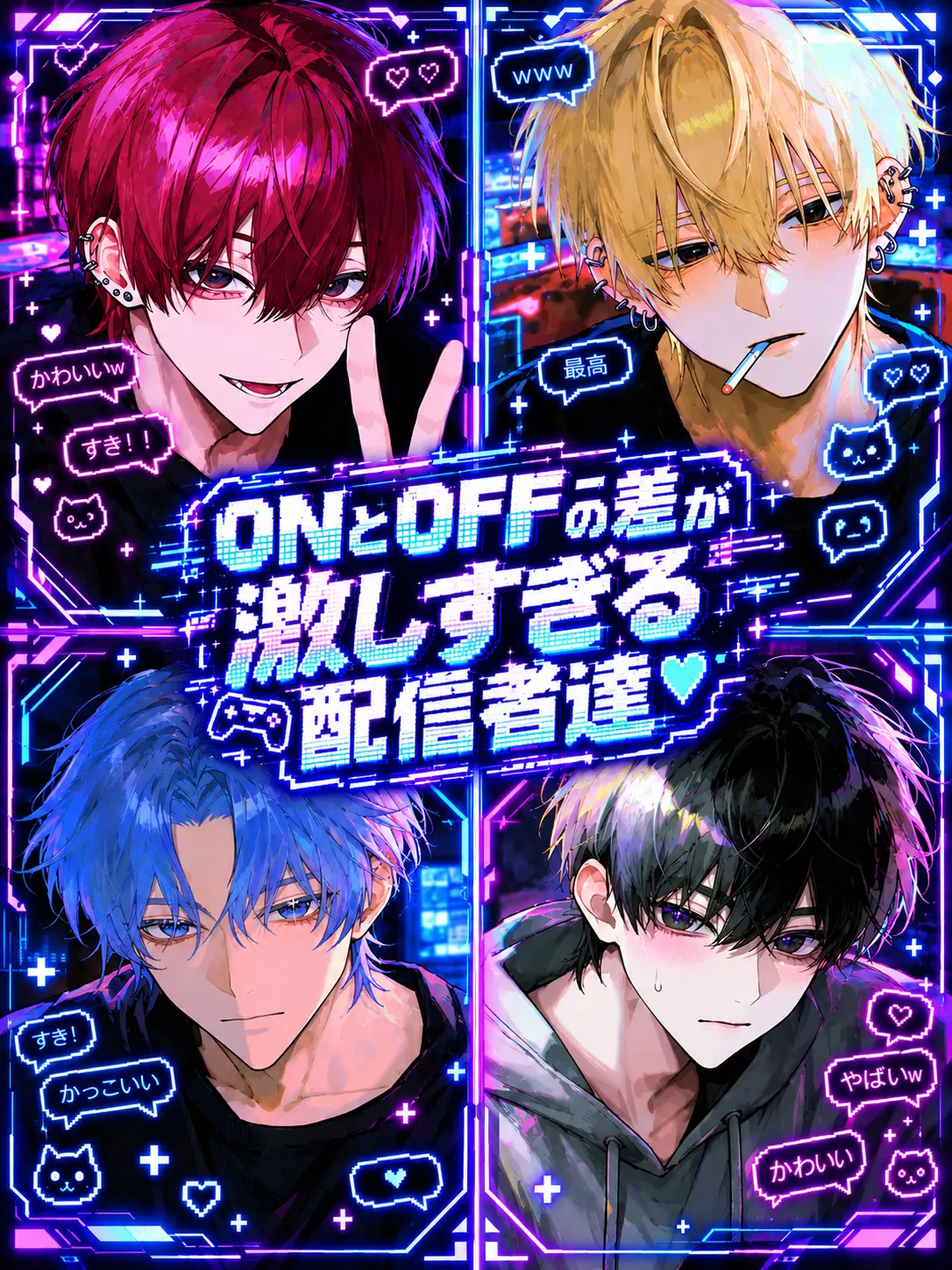 Hakusyukassai의 ONとOFFの差が激しすぎる配信者達