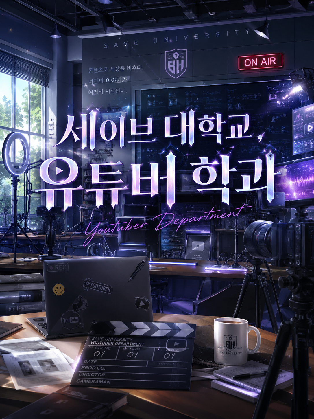 세이브 대학교, 유튜버 학과 대표 이미지