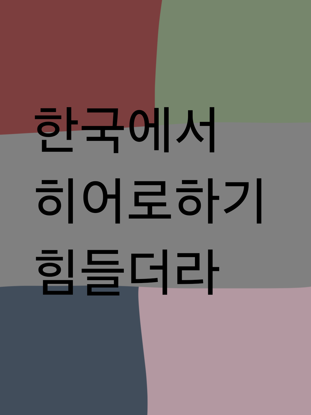 한국에서 히어로하기 힘들더라 대표 이미지