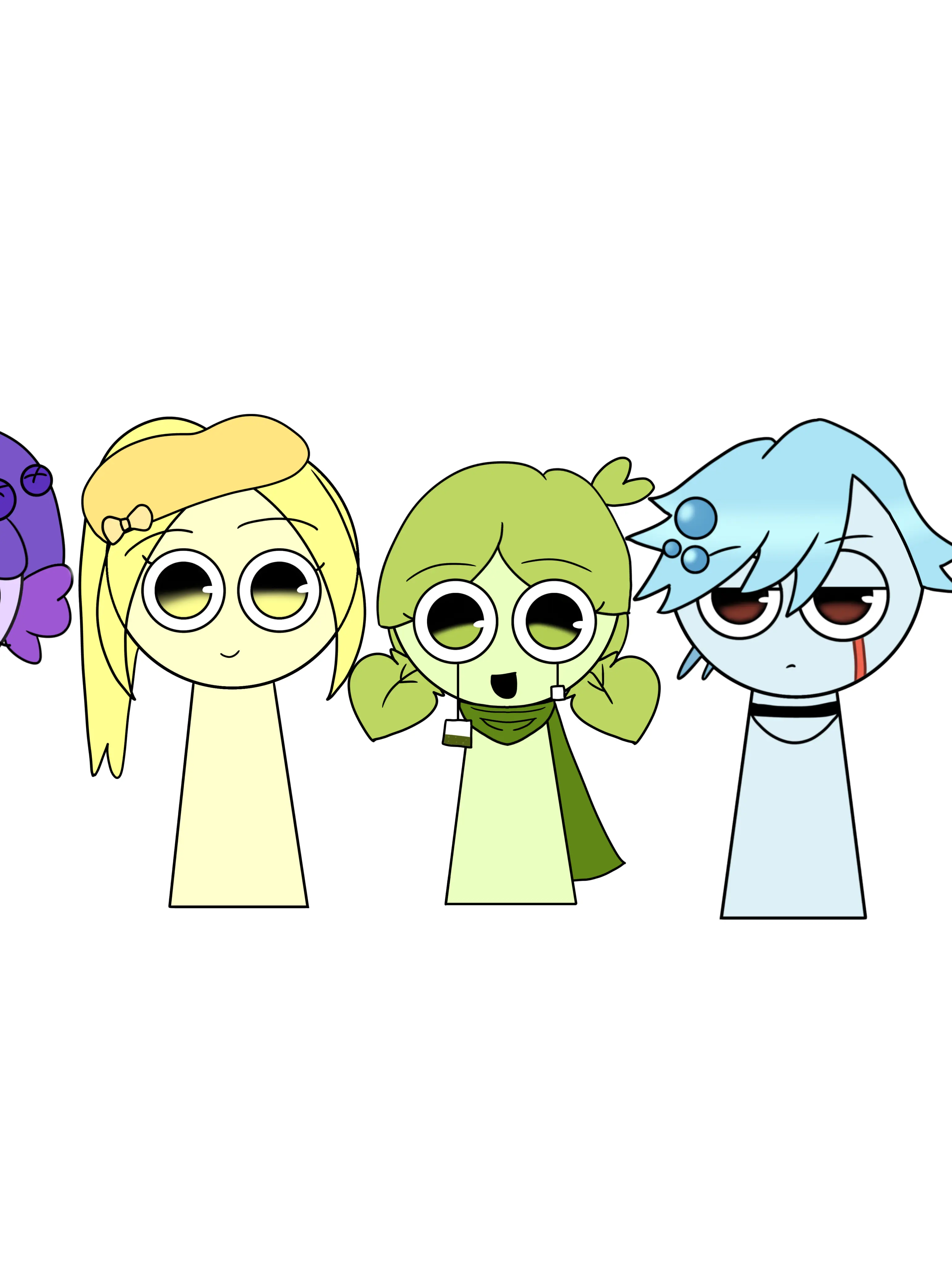 LeafyZebu8250의 グリーンティーさんのオリキャラたちが私のオリキャラと出会う