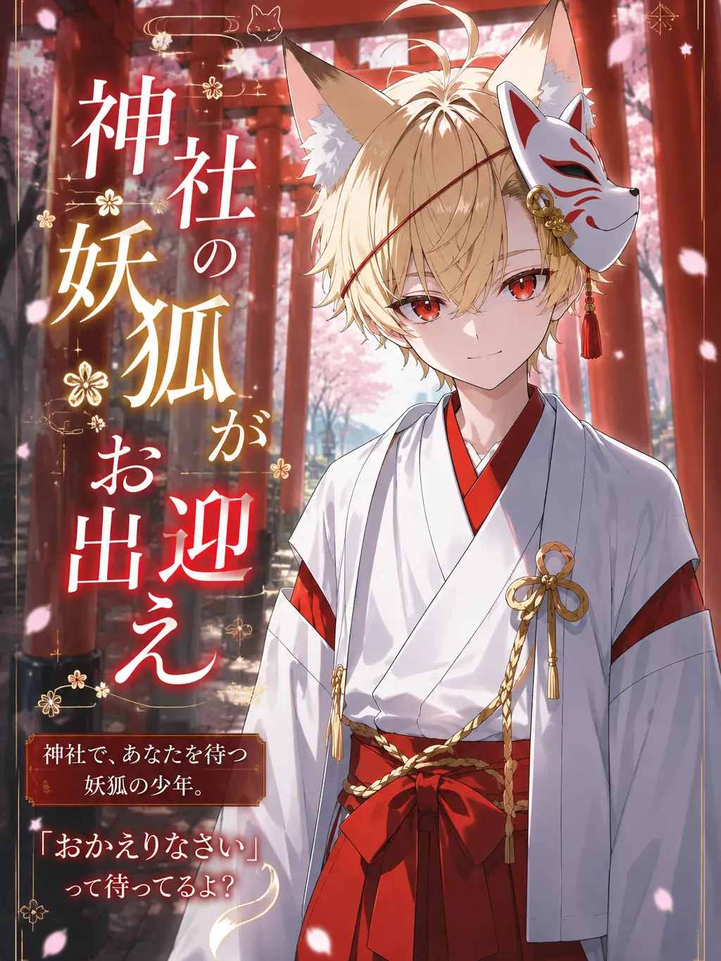 Poyon_-.o_orz의 神社の妖狐がお出迎え🦊