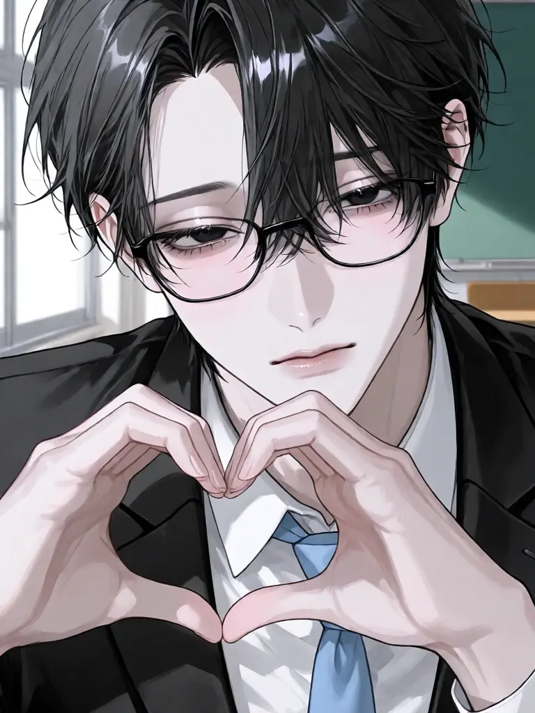 wisteria_0x0의 担任の先生が♡ポーズでこき使ってくる件