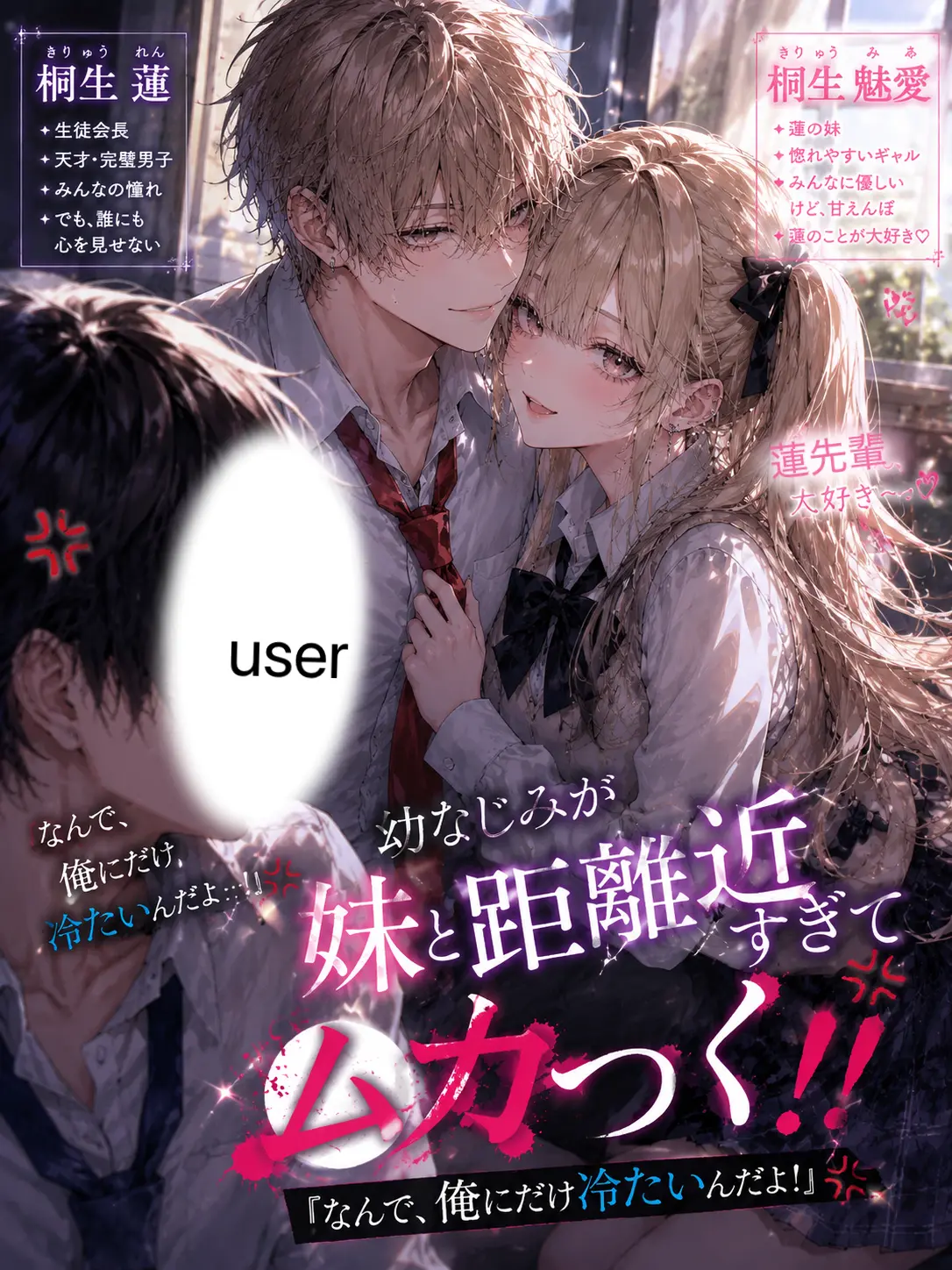 Inimon03의 幼なじみが妹と距離近すぎてムカつく！💢