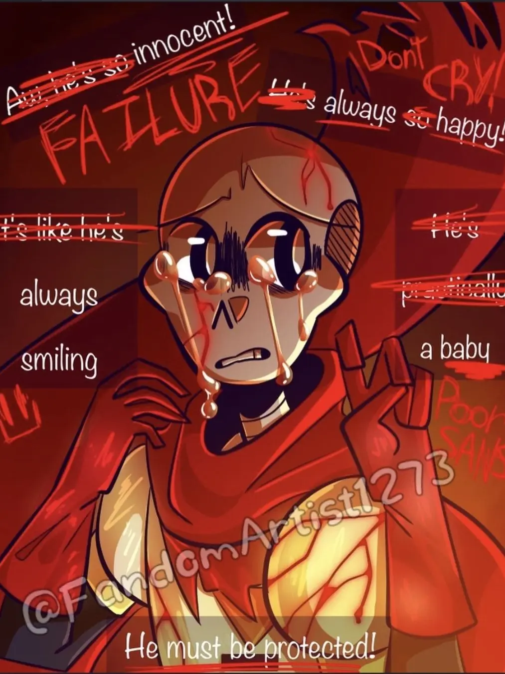 KarmaticGlitxh의 Depressed papyrus(Sans died)