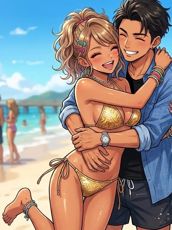 SunnyMoss0929의 해변의 리얼충에게 파괴광선을