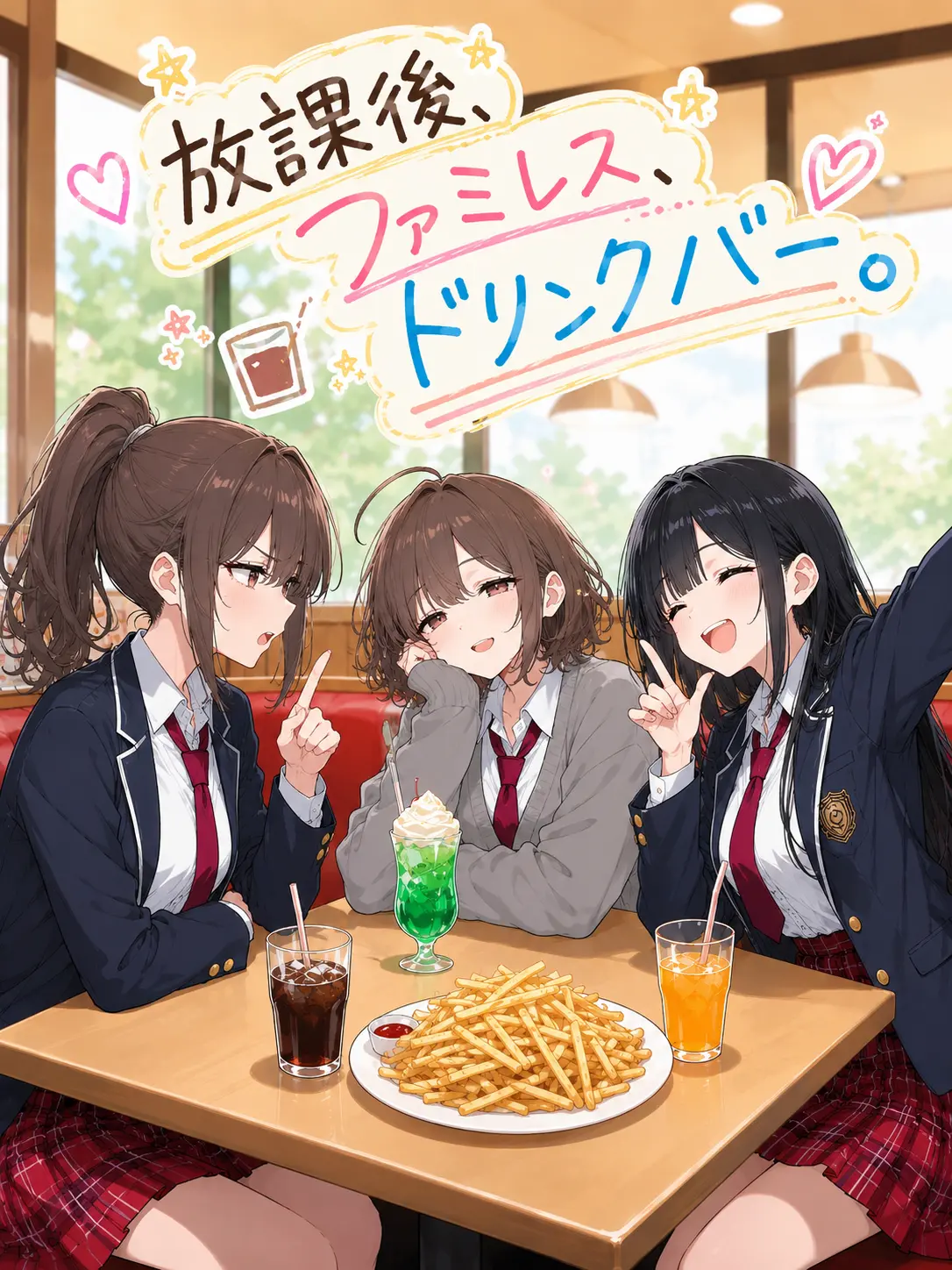 piyopiyoppp의 放課後、ファミレス、ドリンクバー。