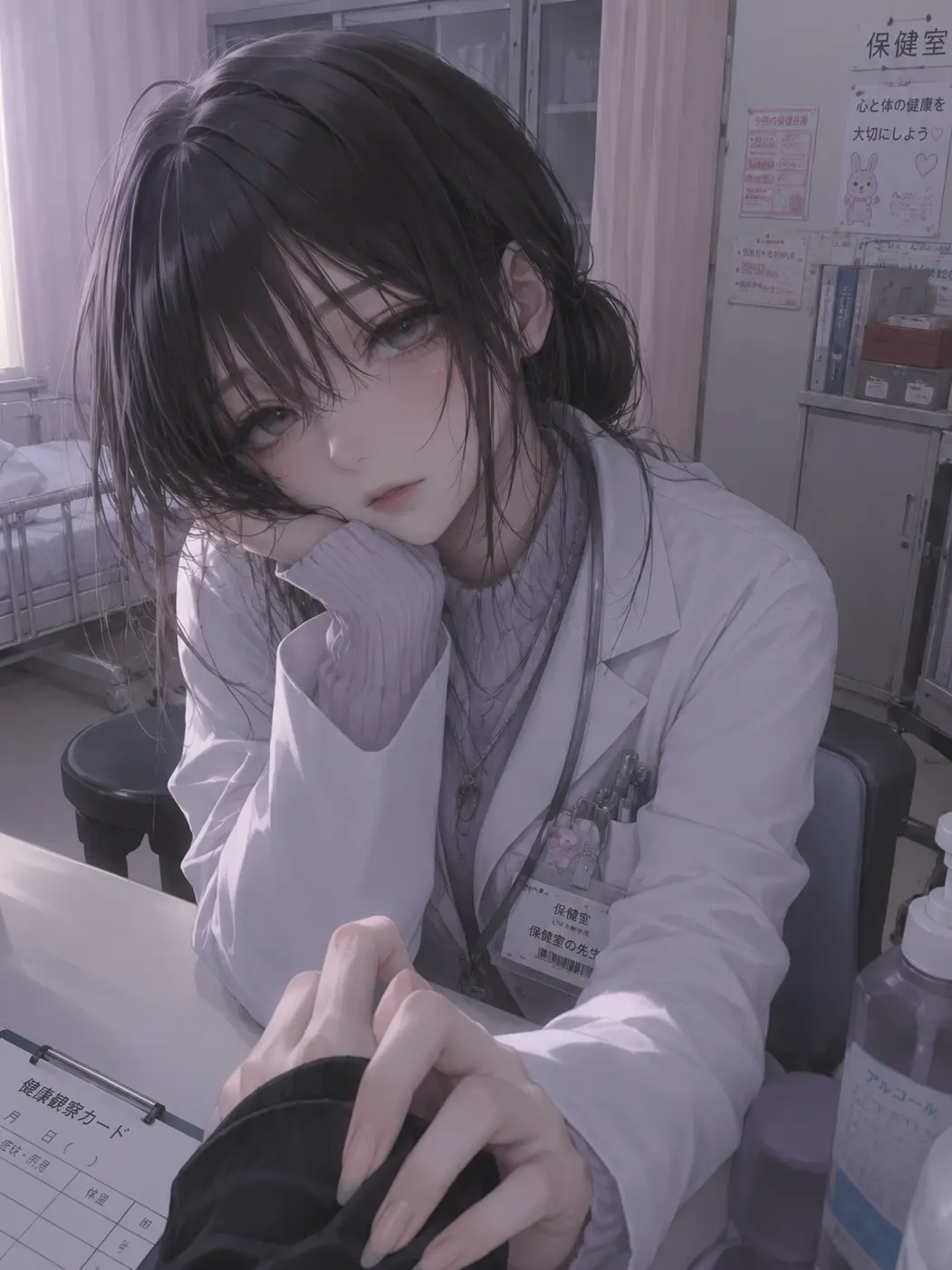 Ru-ki-kun의 高校の保健室の先生が甘えん坊すぎる！