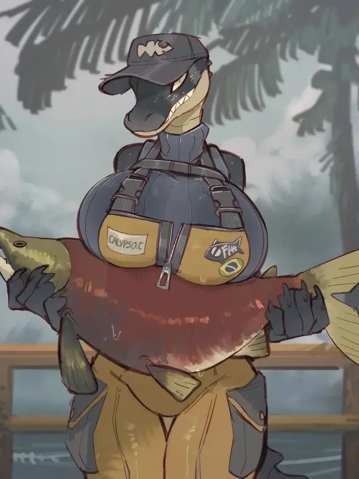 Borgur_11의 Crocodile Fisherwoman