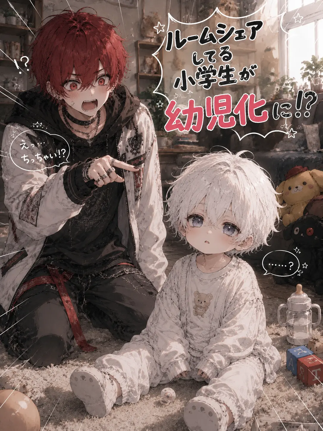 SilkyBulb1634의 ルームシェアしてる小学生が幼児化に！？