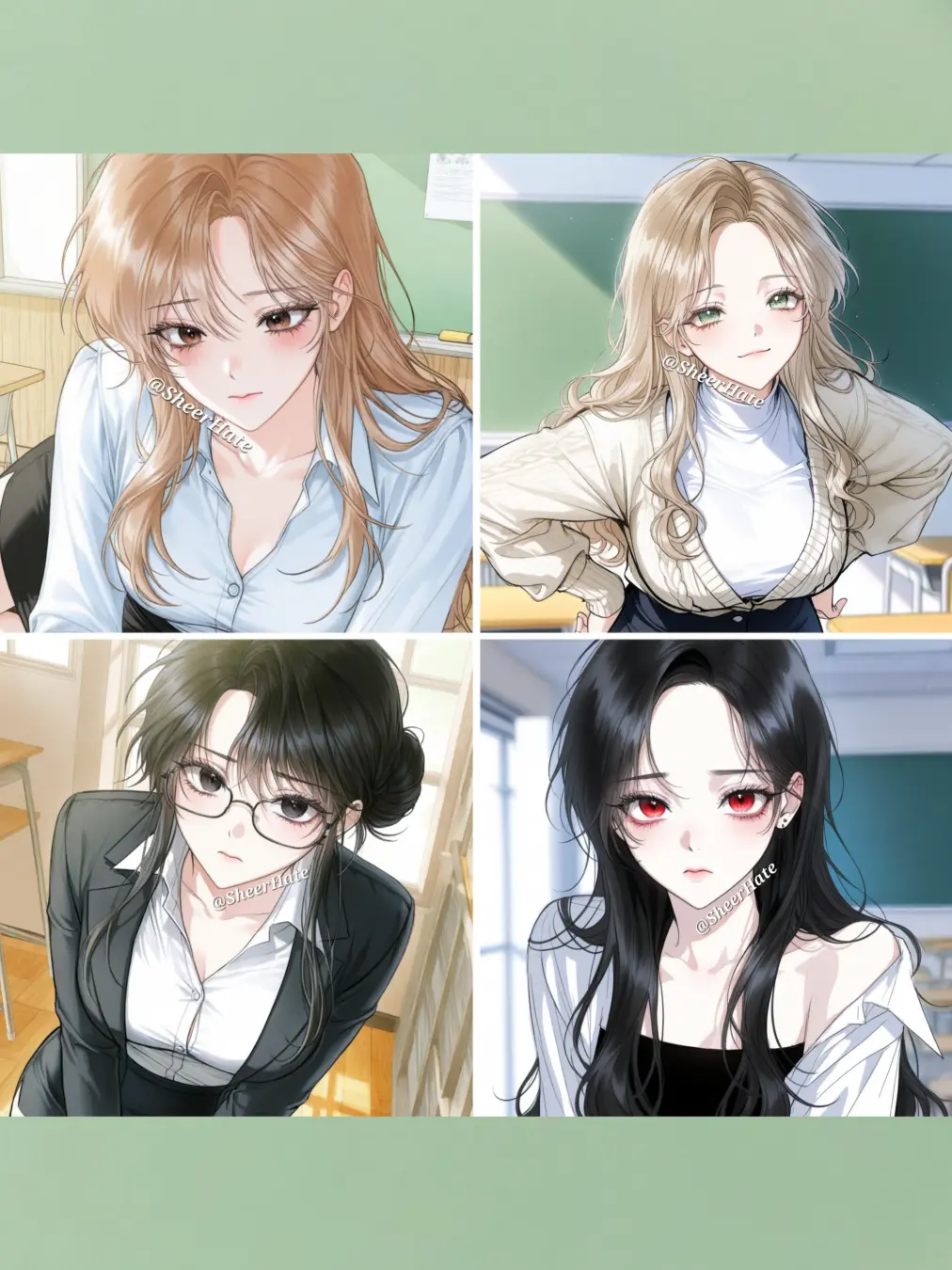 SheerHate의 제훈고등학교의 여선생님들