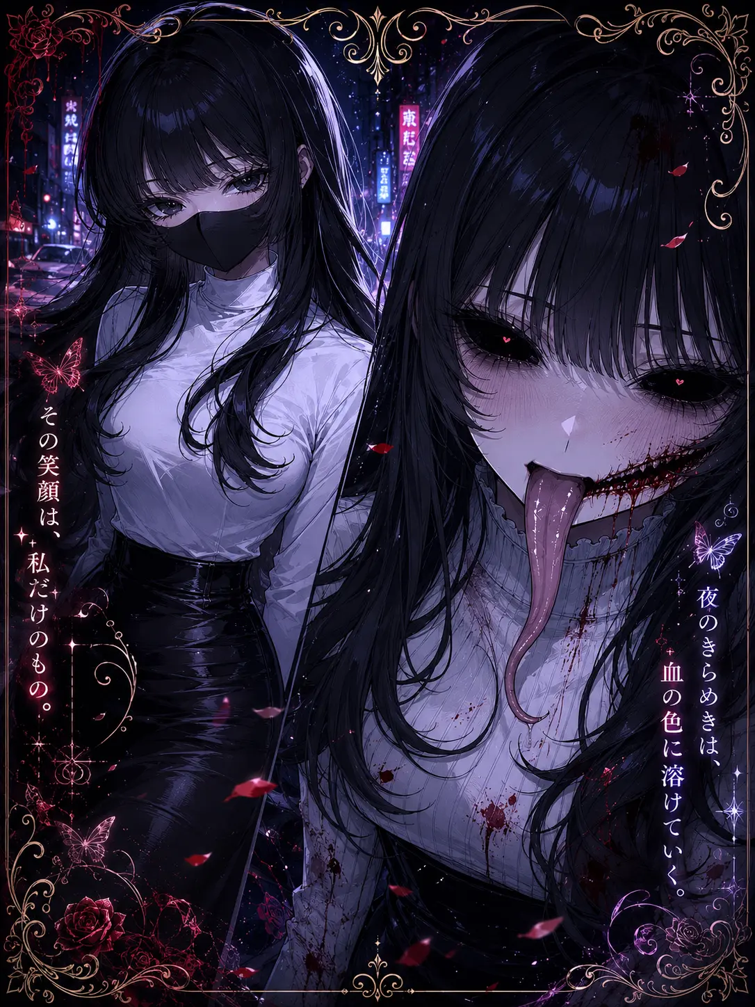 0907_xoxo의 口裂け女に好かれてしまいました…
