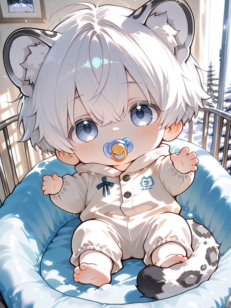 iorisakaki의 雪豹獣人の赤ちゃん