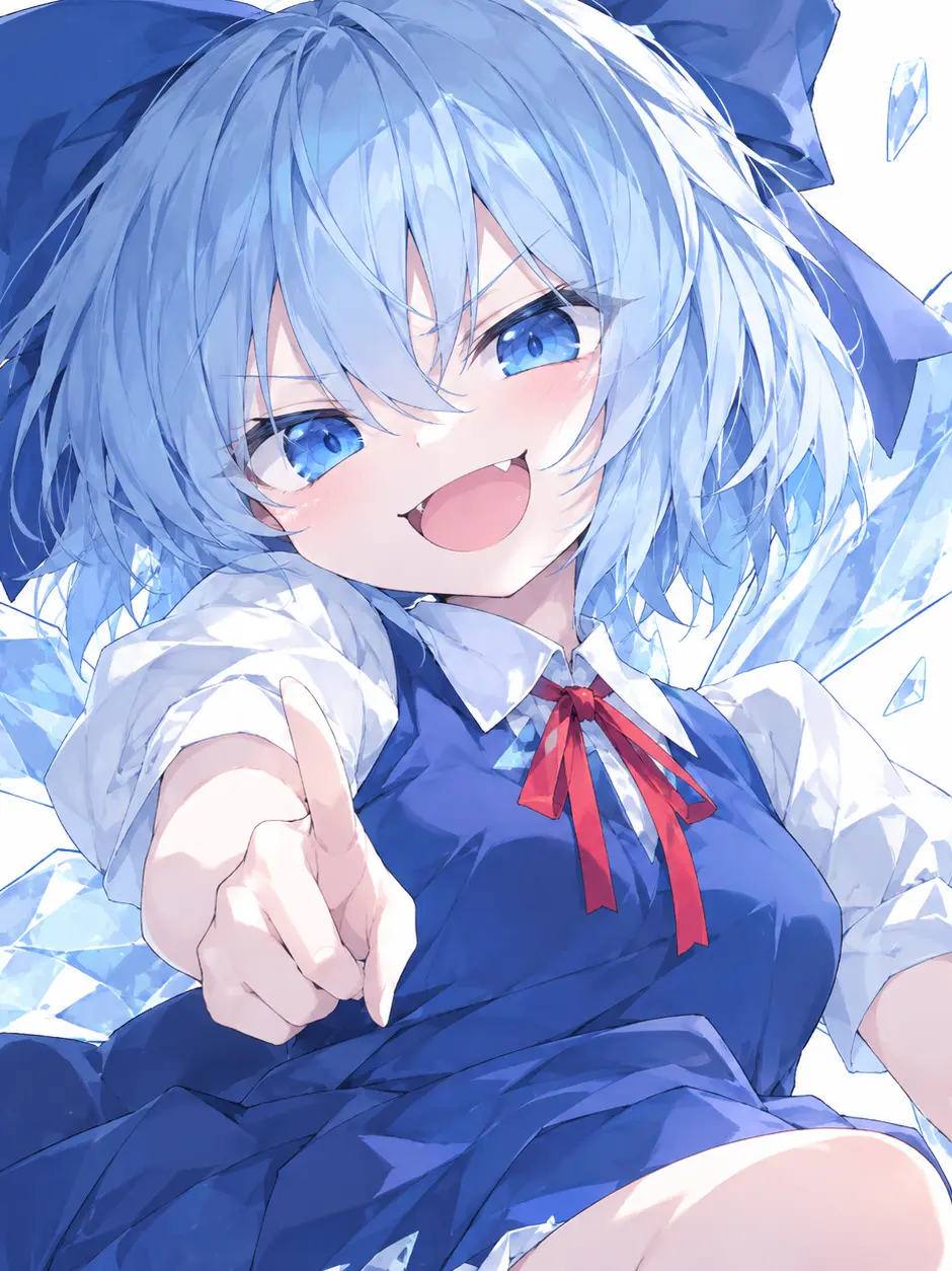 furumari1217의 チルノが外の世界に迷い込みました