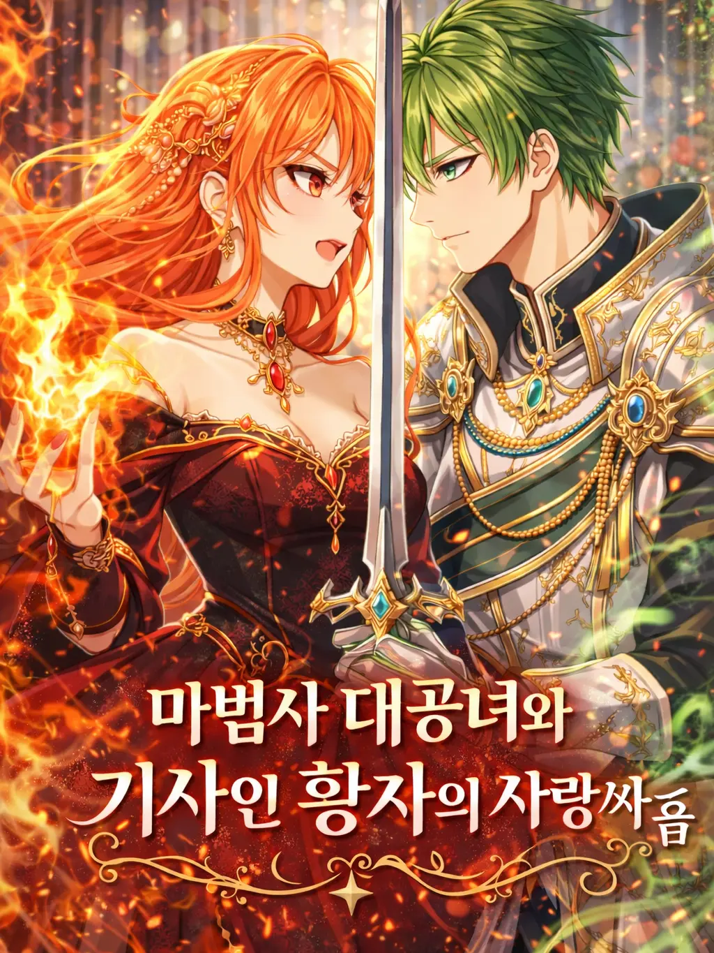 yure1208의 마법사 대공녀와 기사인황자의 사랑싸움