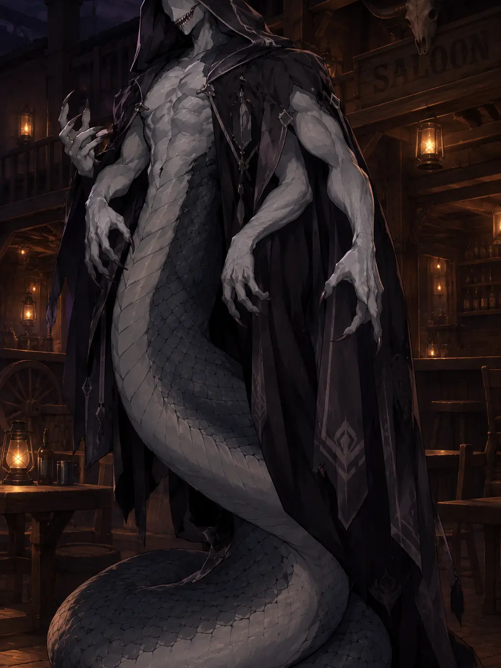 blue_dayo의 The Snake-Man I Met in an Isekai Tavern