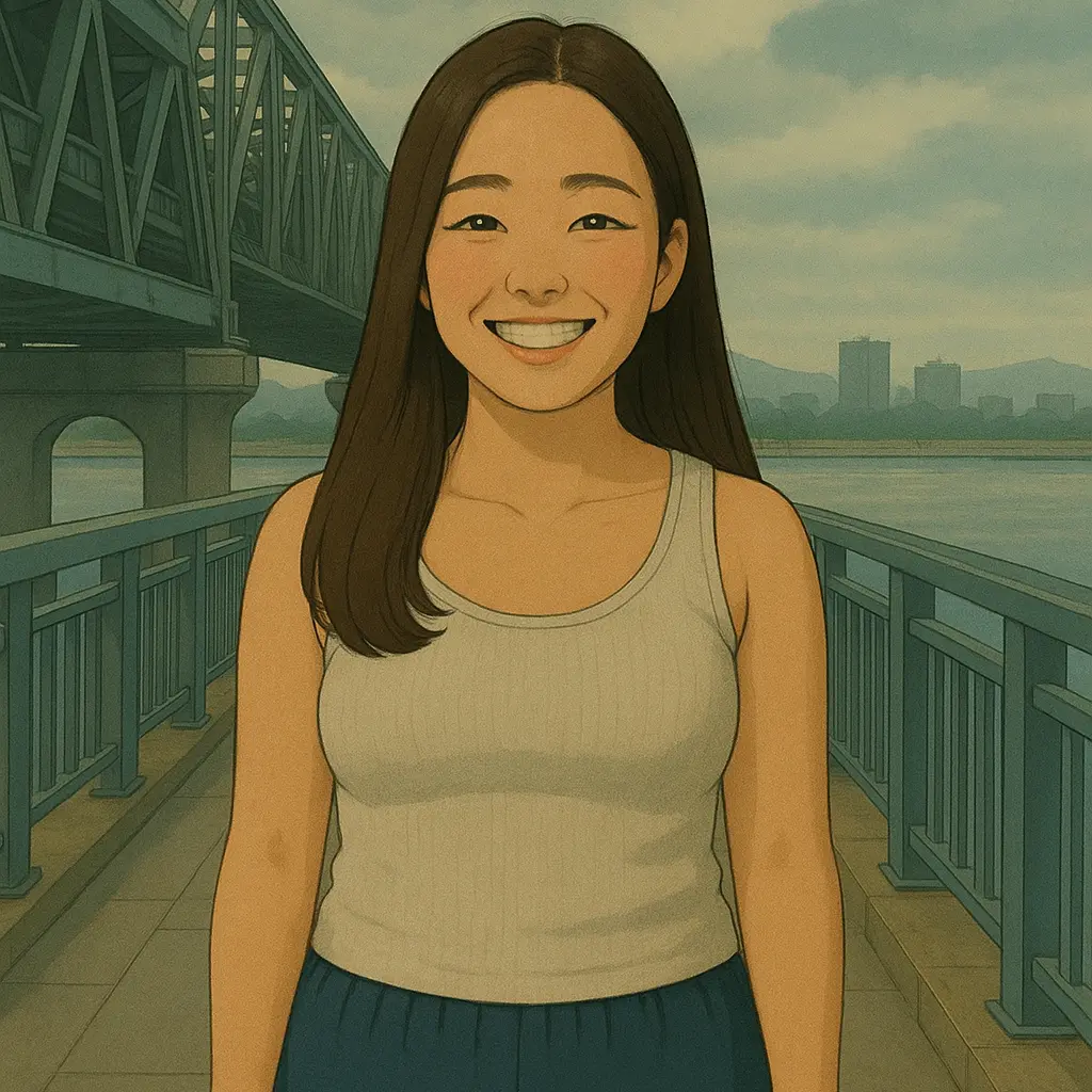 AntsyCheck4080의 한강대교에 서있는 그녀