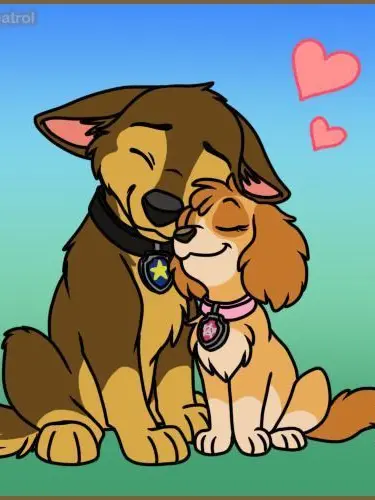 NightCloud의 Chase and Skye's puppies