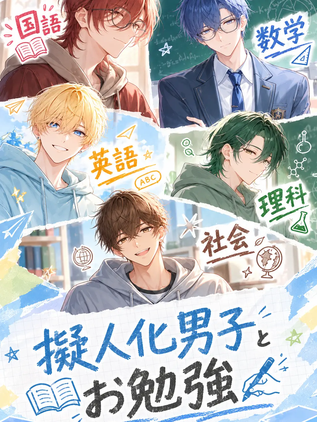 anu_zeta_love의 擬人化男子とお勉強✍🏻