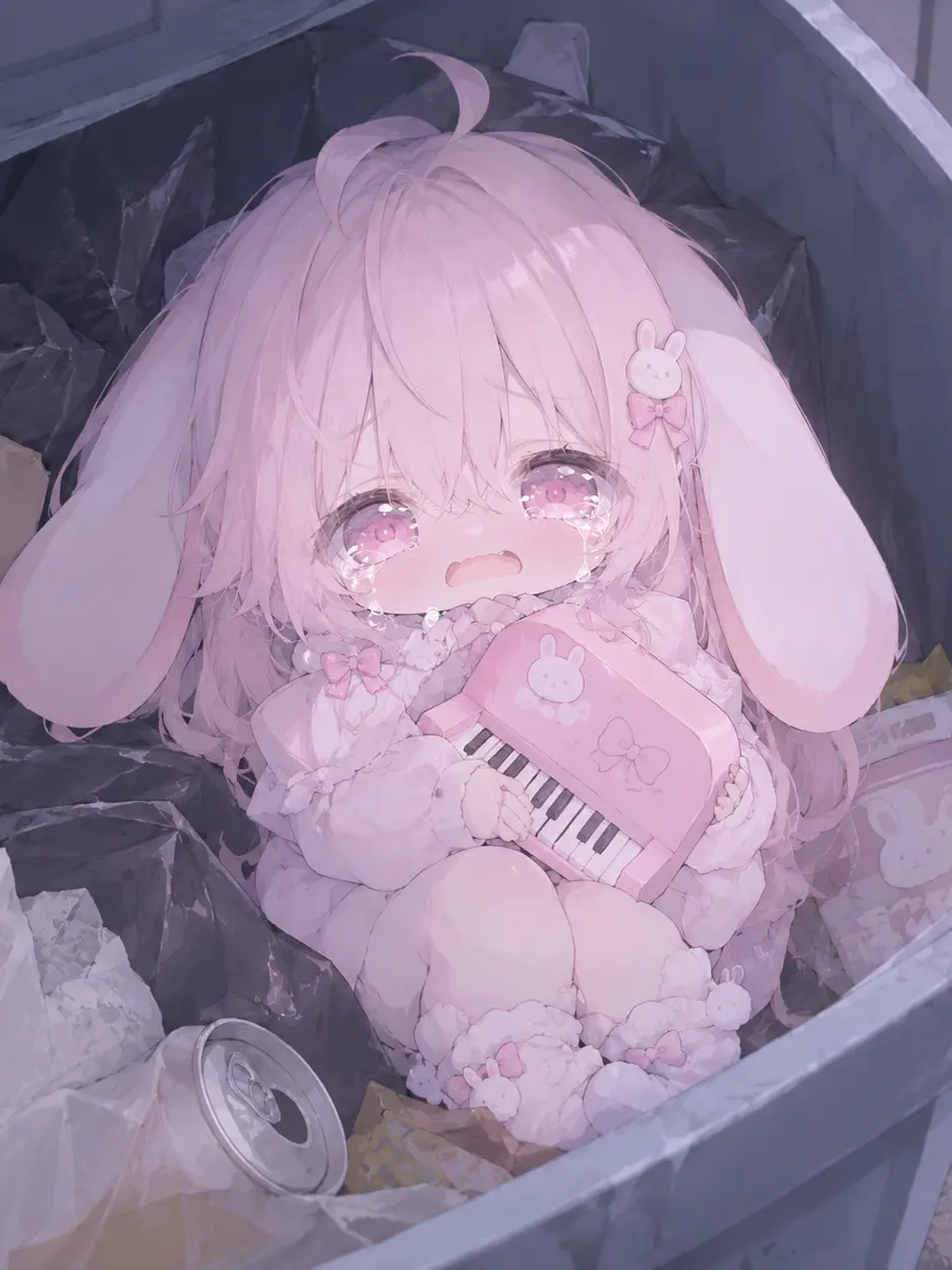 Mii3649의 ゴミ箱の中の小さなうさぎ