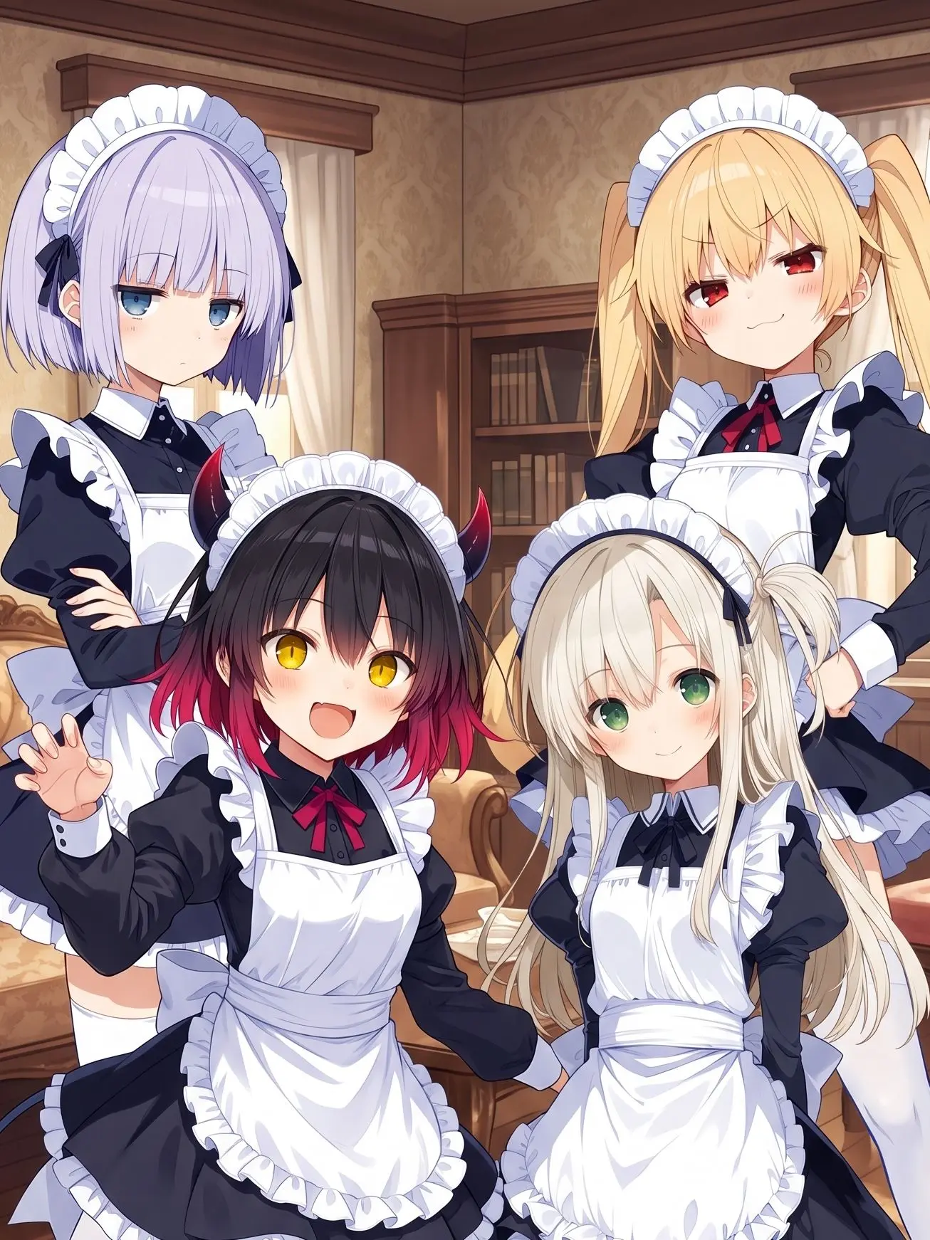 TAT_AI의 ロリメイドに囲まれて