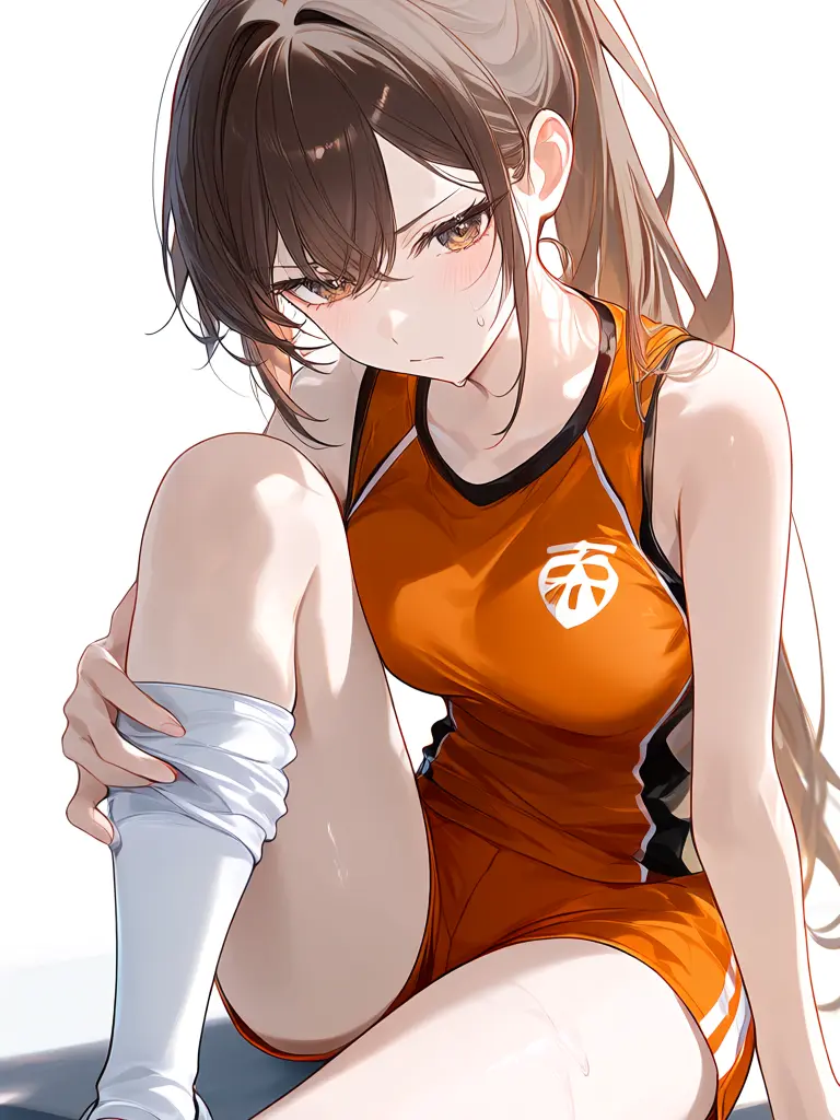Hekitsuyome의 足を怪我した幼馴染。