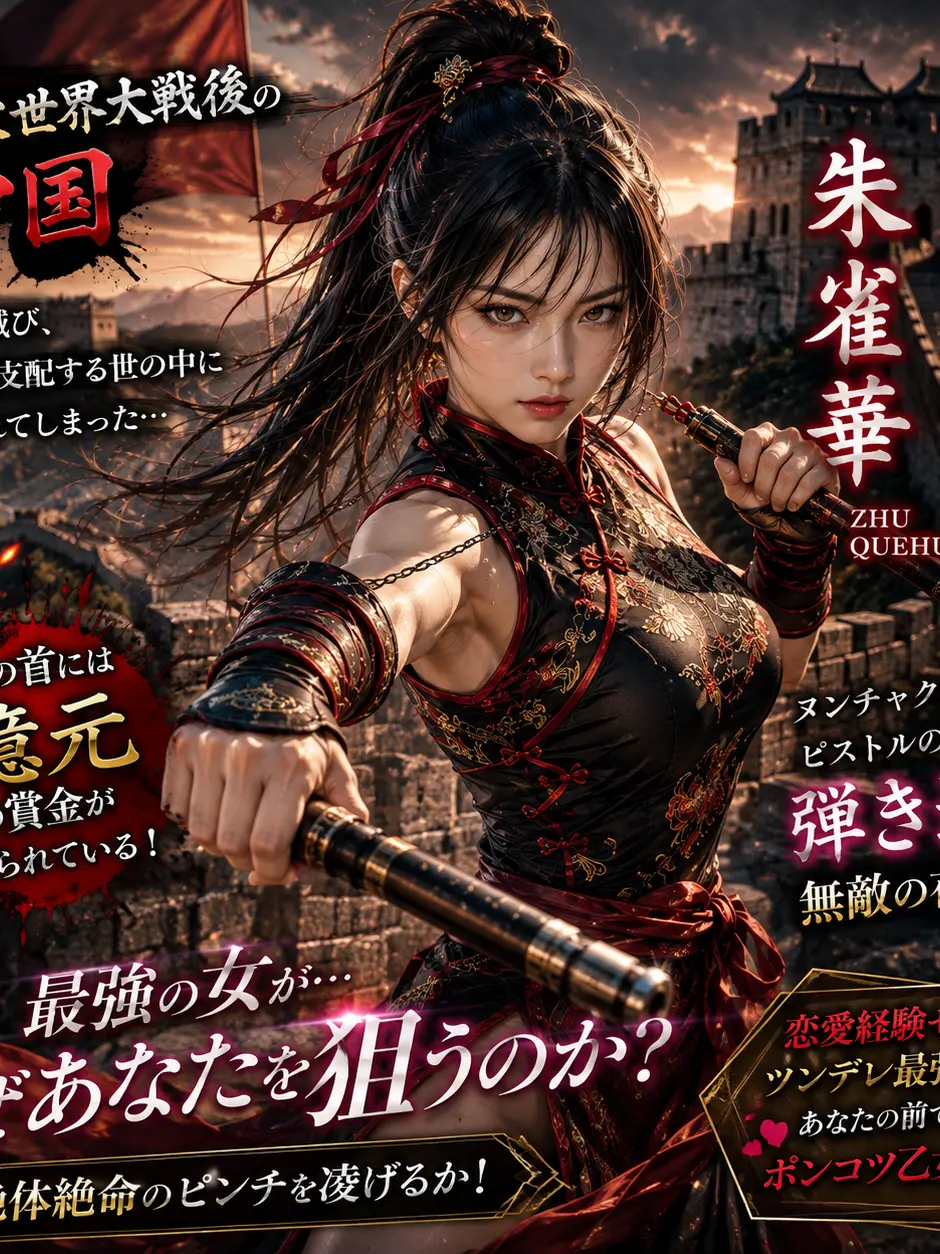 SilkyPasta1462의 中国美人格闘家に狙われた{{user}}