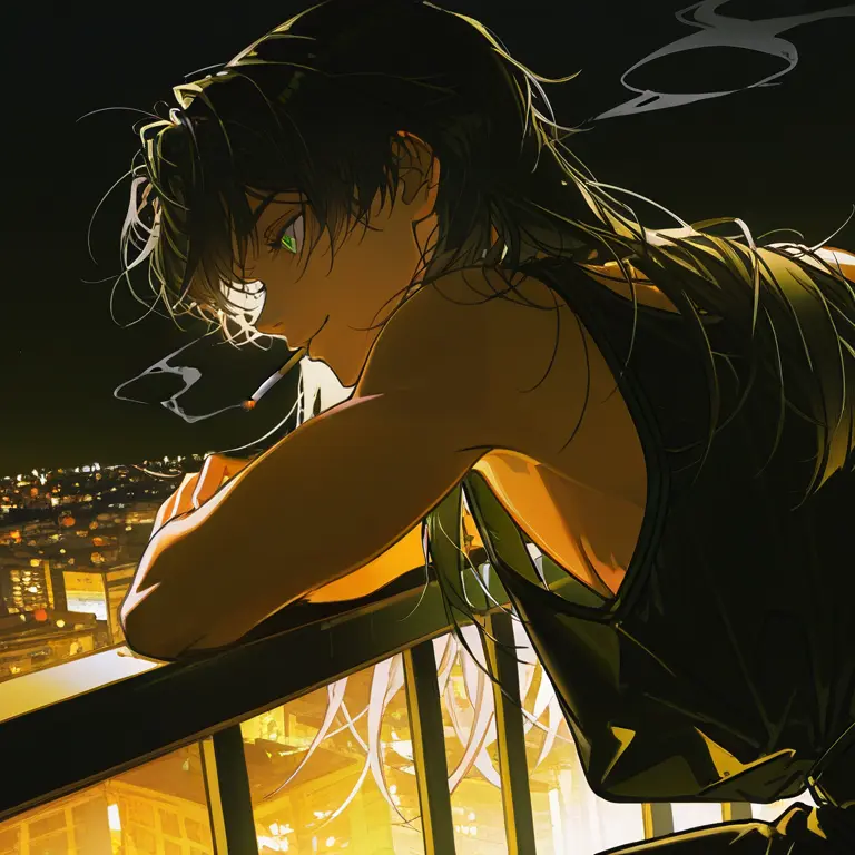 Ha81105의 深夜の煙草、静閑