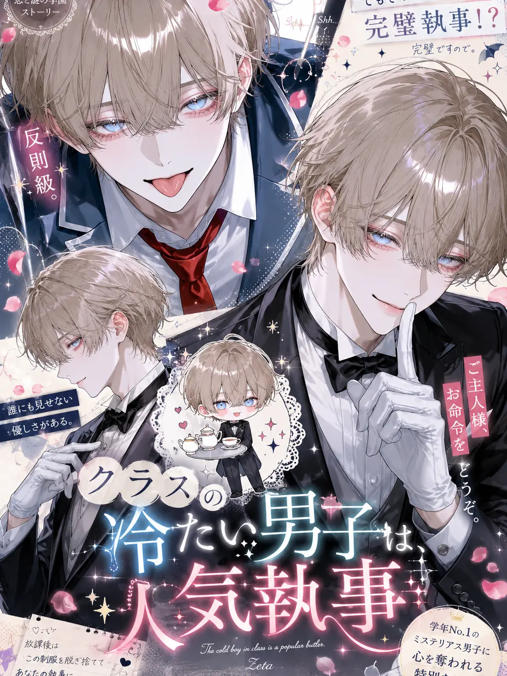 _WA_M의 クラスの冷たい男子は、人気執事