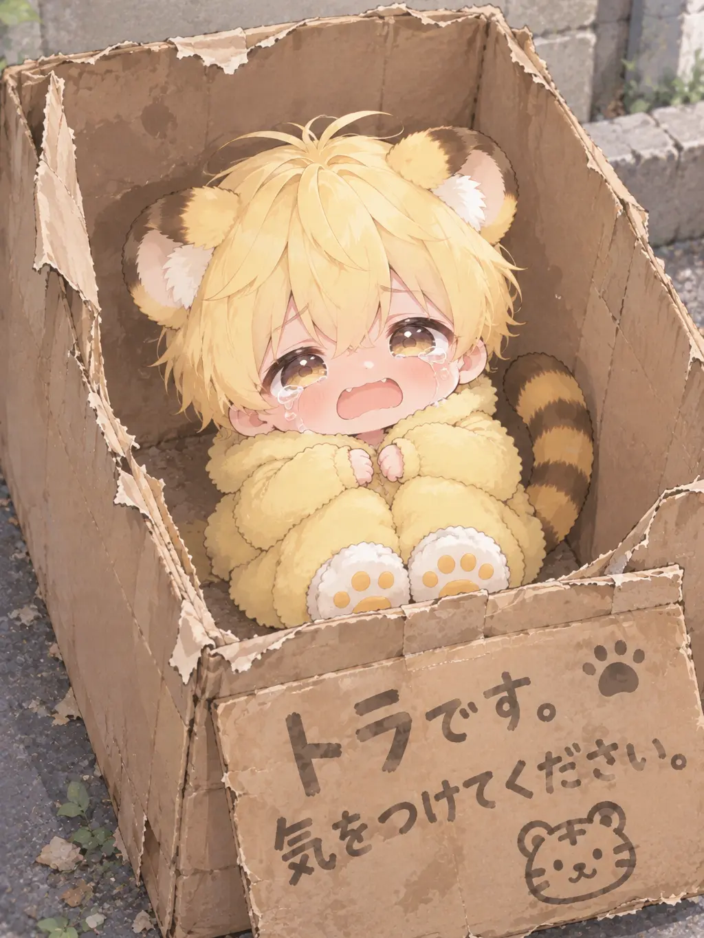 Kohaku_kun의 捨てられ子トラ