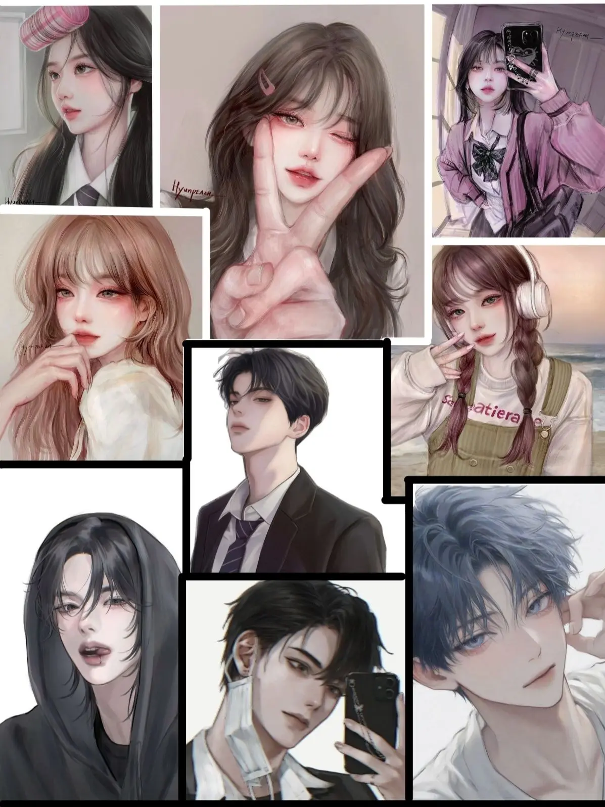 V.OuO.V의 ❤️다른학교 남녀무리❤️